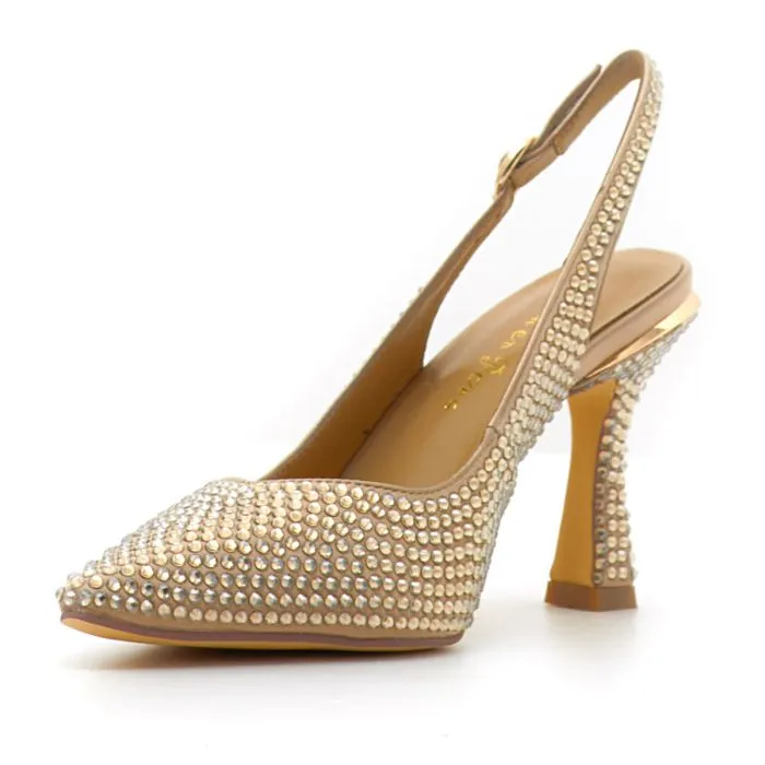 SCARPE SATIN GOLD