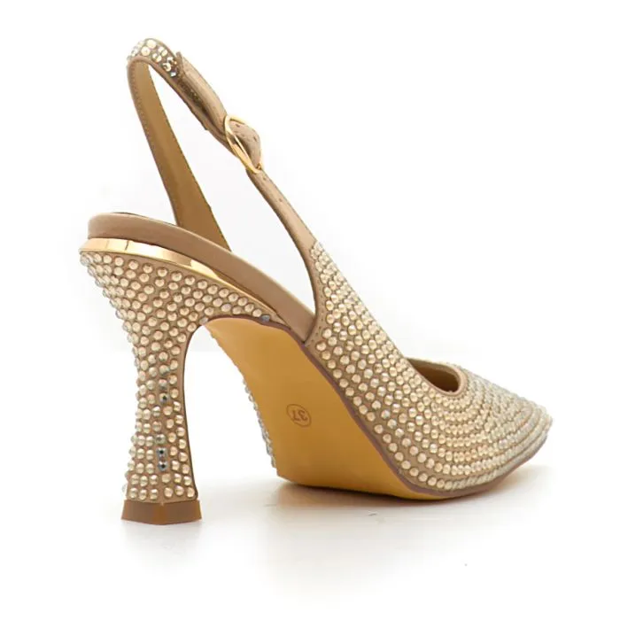 SCARPE SATIN GOLD
