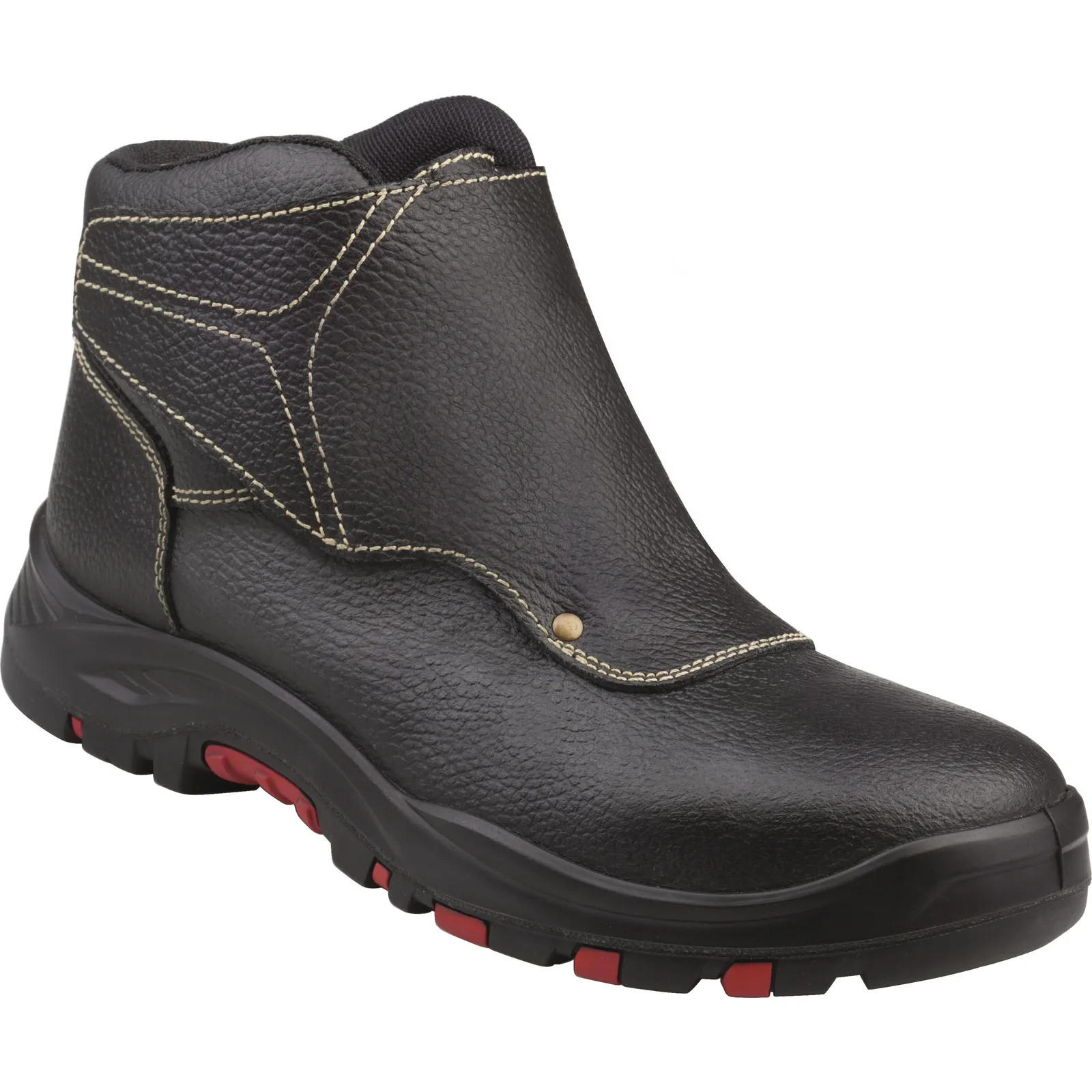 Scarponcini antinfortunistici S3 Delta Plus da  Unisex tg. 48, col. Nero , resistenti all'acqua, con puntale di