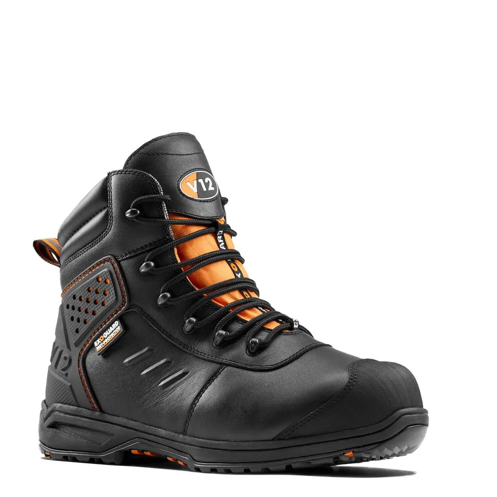 Scarponcino antinfortunistico V12 Footwear da  Unisex tg. 49, col. Nero