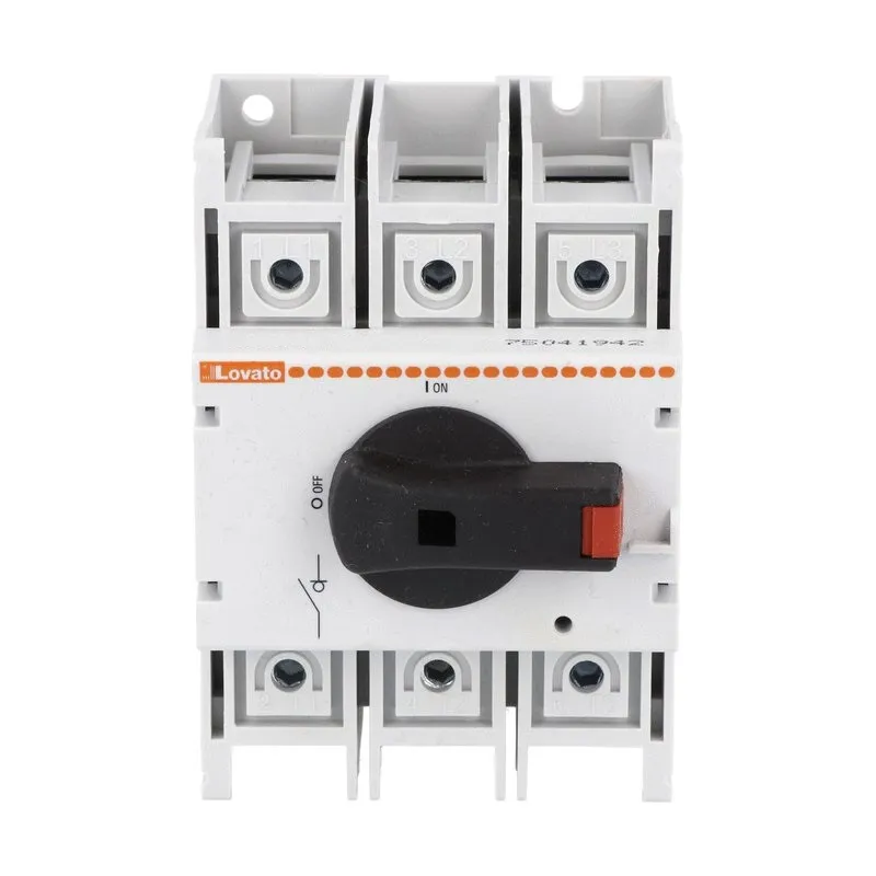 Sezionatore con interruttore Lovato GA080A serie GA, 3P, 3 NA, 80A, 690V, IP20