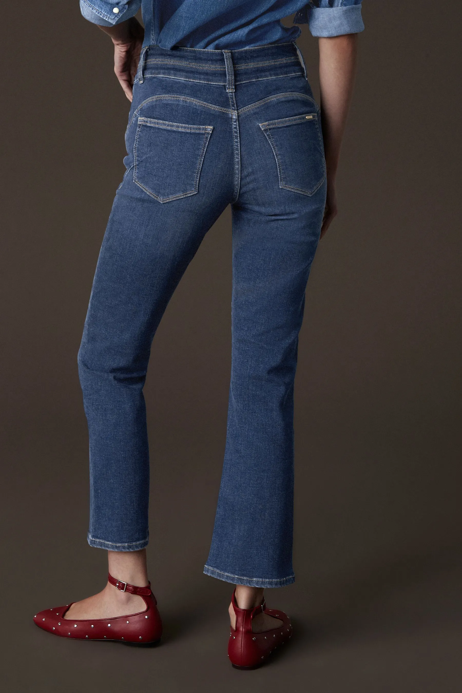 Slim Flared Lift And Shape Bootcut Jeans    
