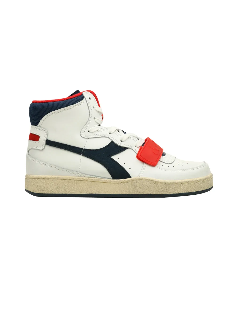 Sneakers Alte DIADORA Uomo MI BASKET USED Bianco