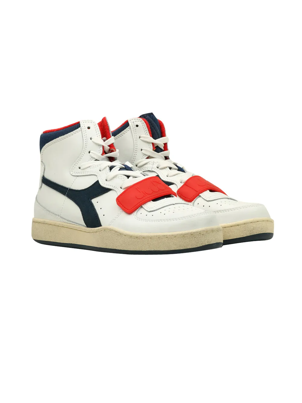 Sneakers Alte DIADORA Uomo MI BASKET USED Bianco