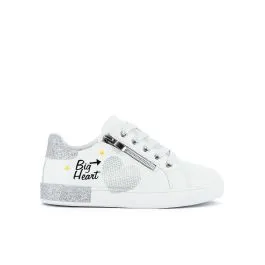 Sneakers bianche con glitter