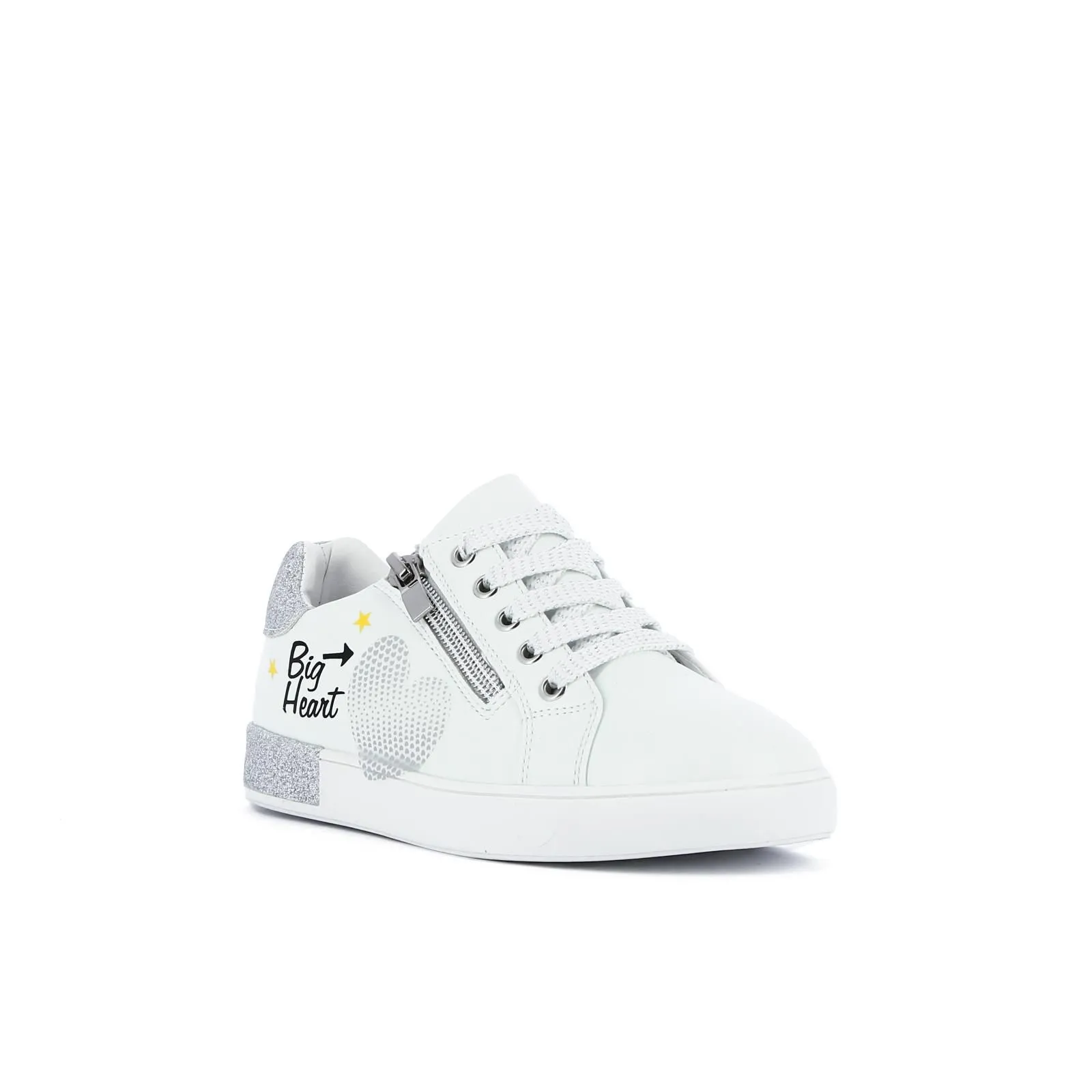 Sneakers bianche con glitter