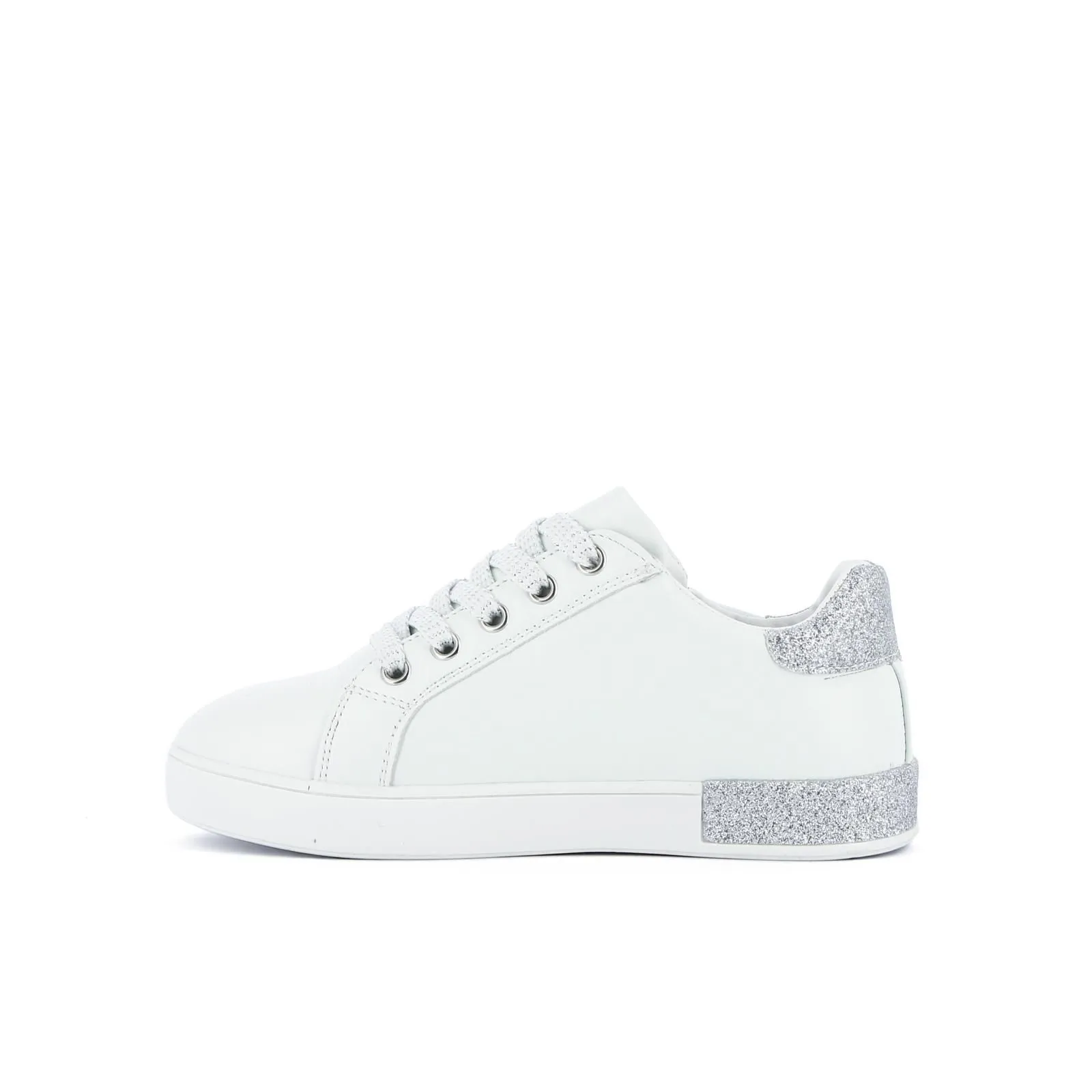 Sneakers bianche con glitter