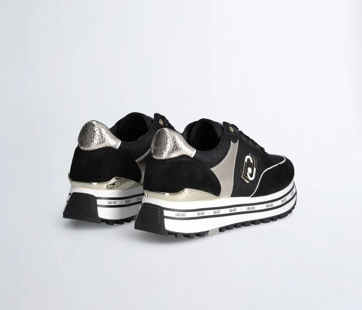 SNEAKERS NERA DETTAGLI LUREX