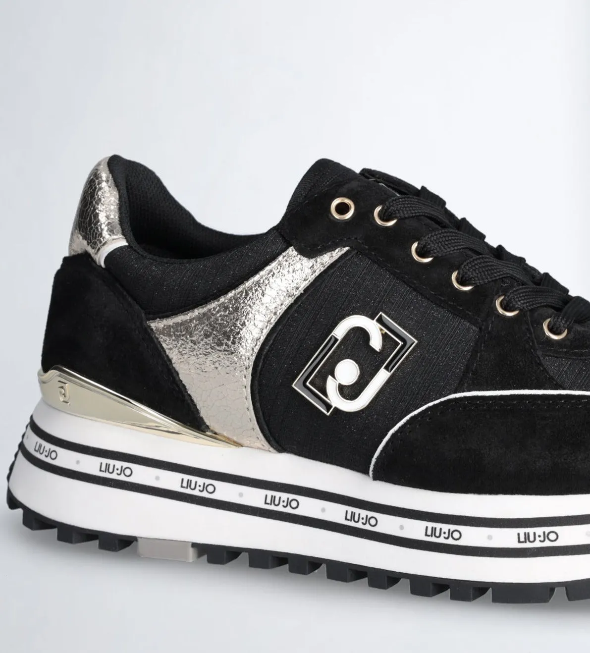 SNEAKERS NERA DETTAGLI LUREX