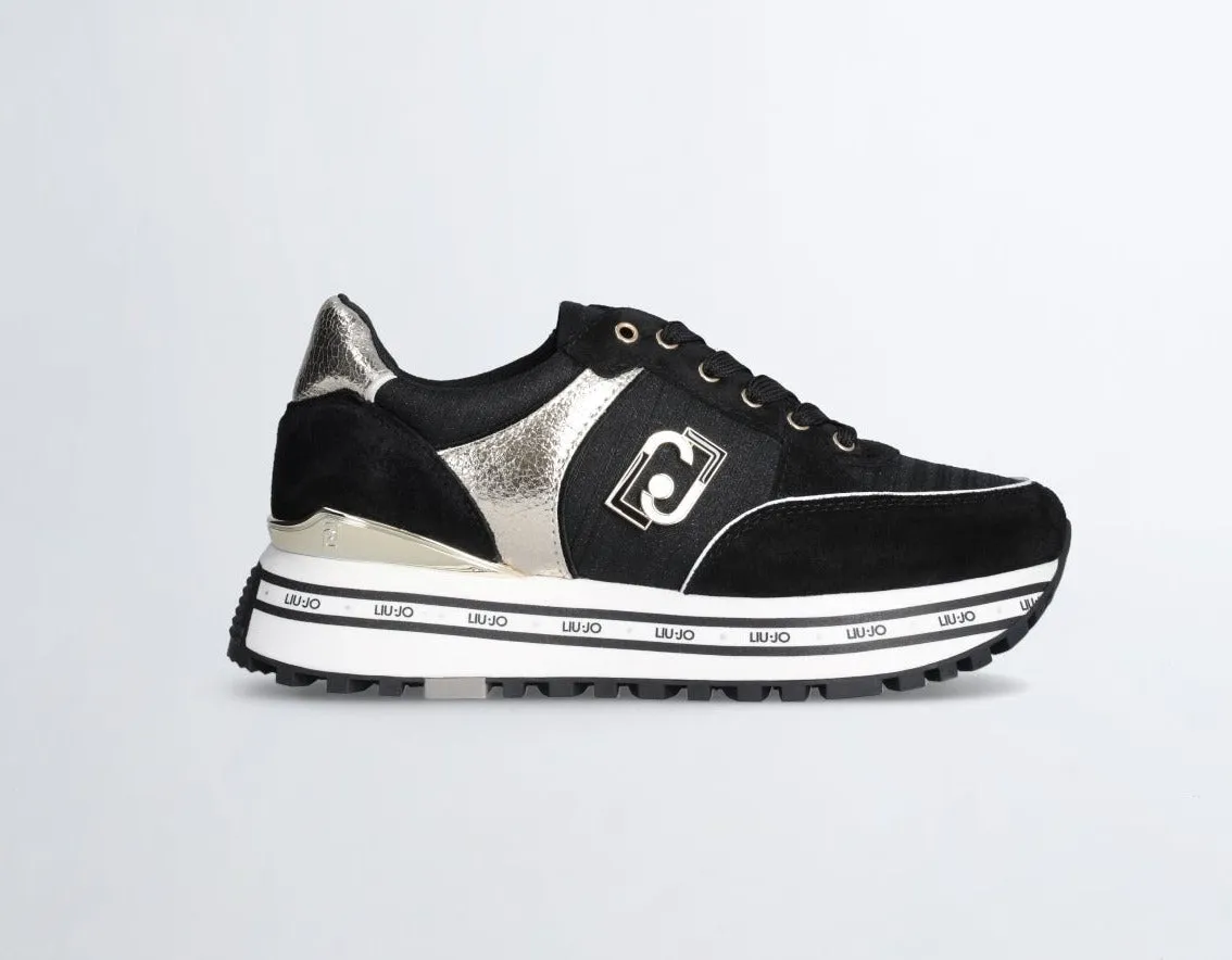 SNEAKERS NERA DETTAGLI LUREX