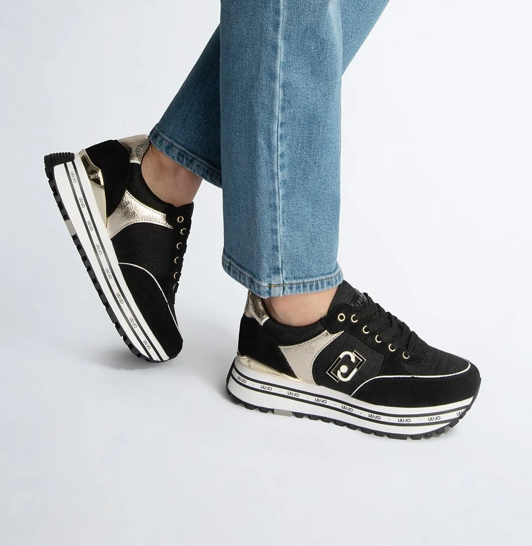 SNEAKERS NERA DETTAGLI LUREX