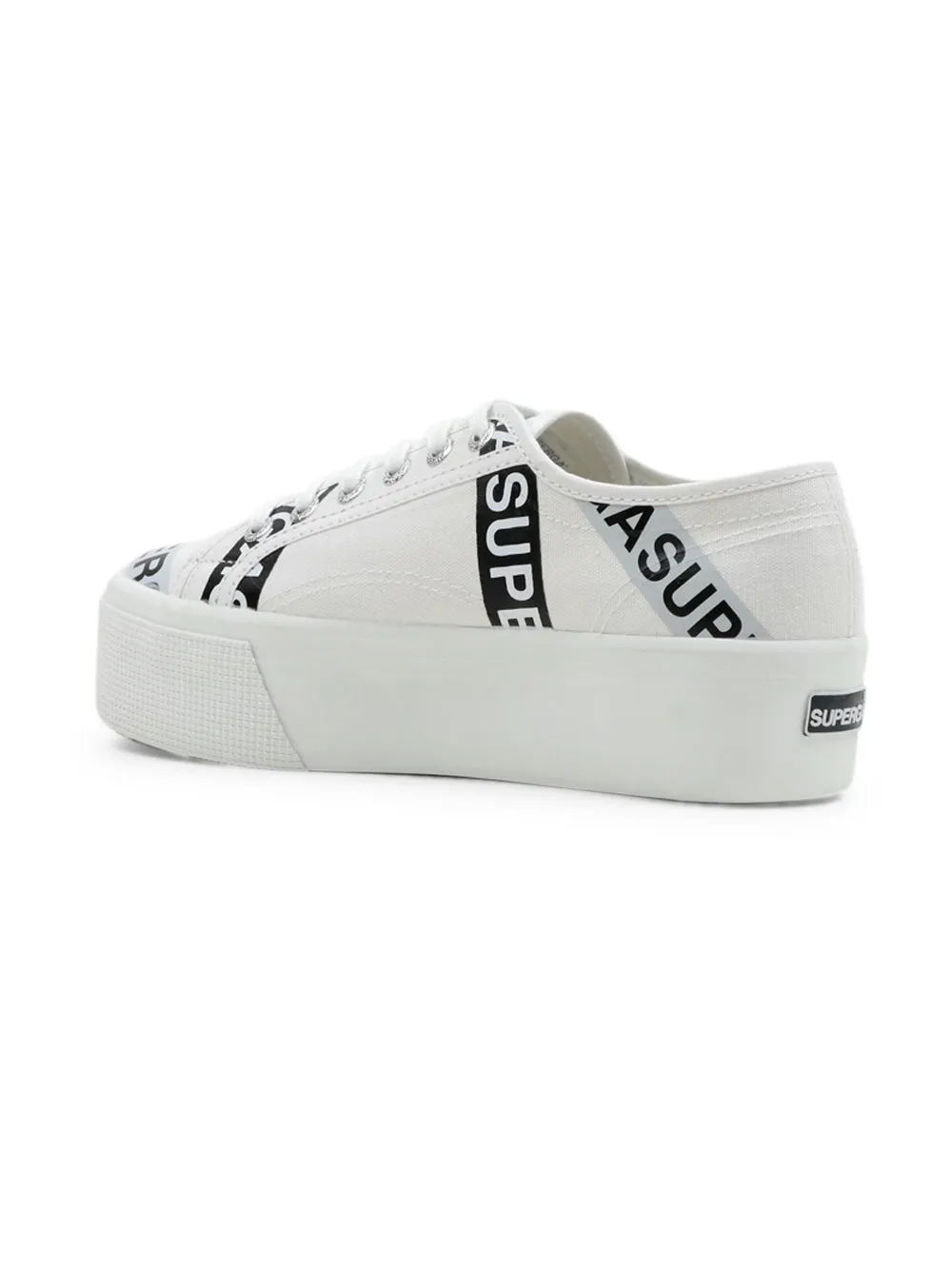 Sneakers Platform SUPERGA Donna W. 2790 LETTERING Bianco