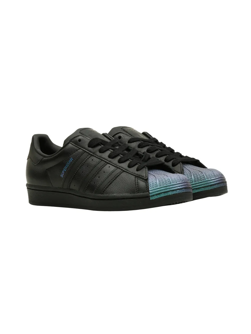Sneakers Uomo Superstar con punta verde