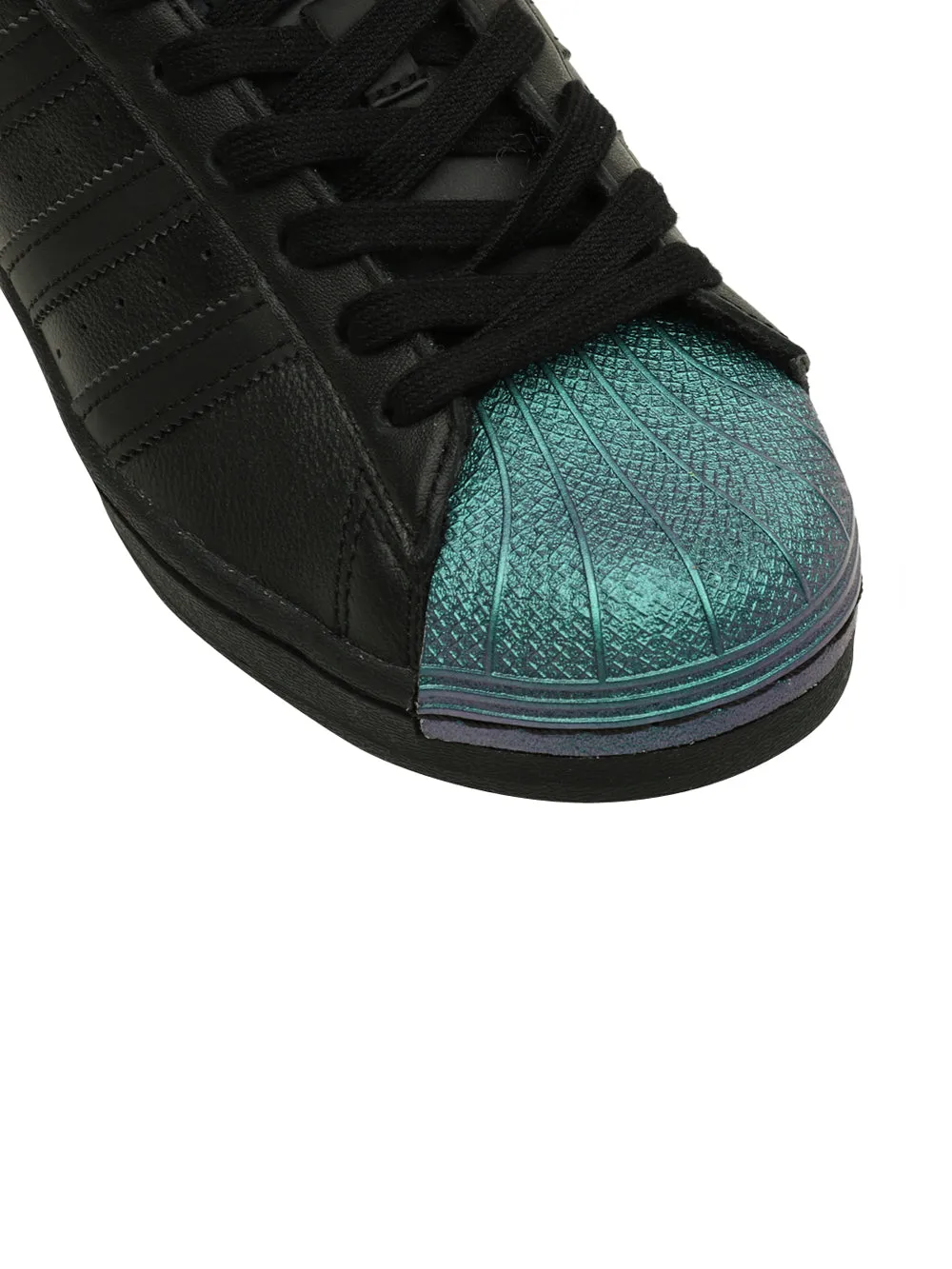 Sneakers Uomo Superstar con punta verde