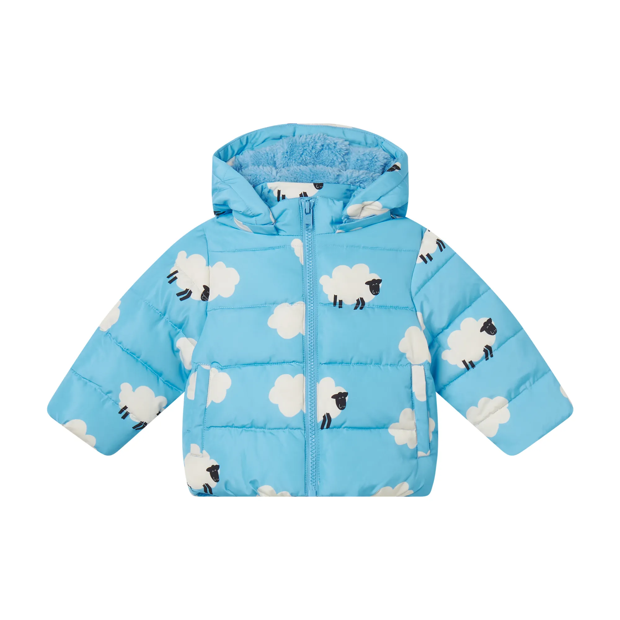 Stella McCartney piumino baby con interno in eco pelliccia