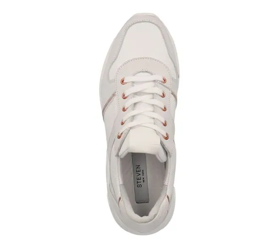 STEVEN NEW YORK scarpe da donna in vera pelle sneakers basse alla moda SNY11000242-03003-D50 bianco