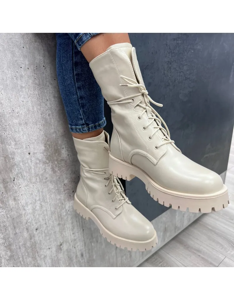 STIVALETTI VALENTINA BEIGE