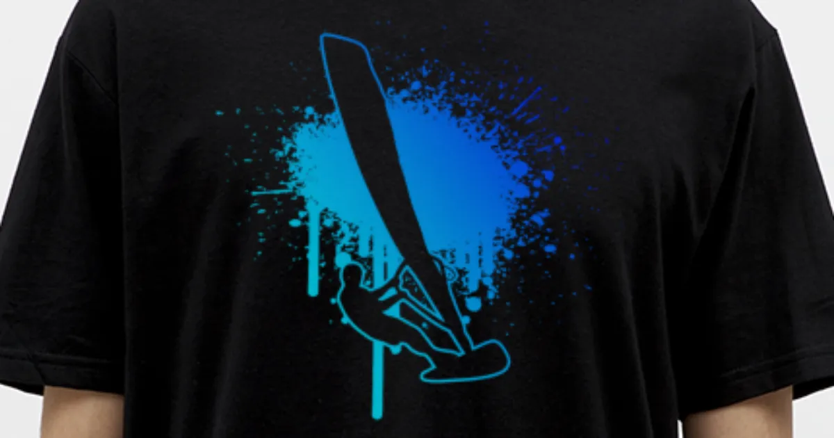 'Surfer Uomini Windsurf Windsurf Windsurf Windsurf Windsurf' Maglietta uomo 