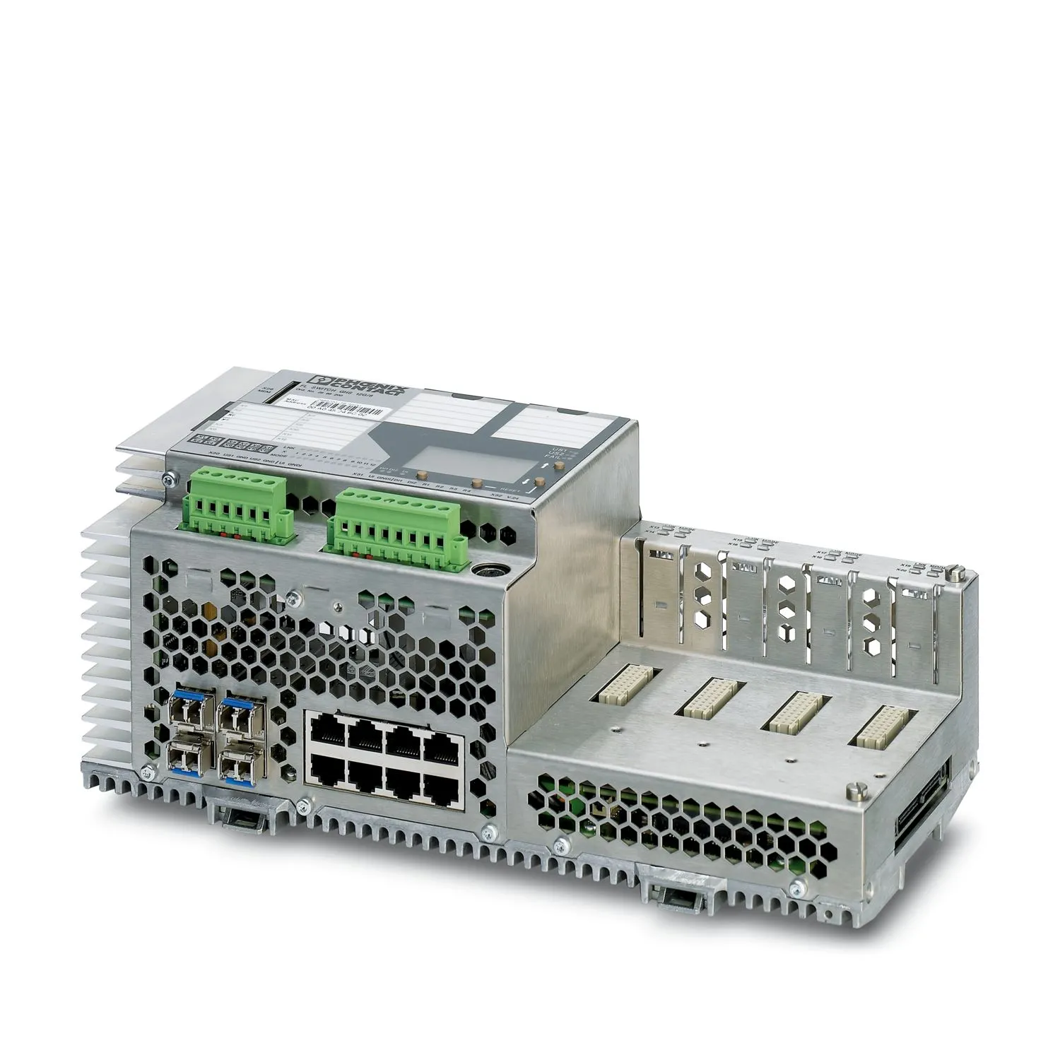Switch Ethernet industriale Phoenix Contact 4 porte RJ45, 10/100/1000Mbit/s, montaggio Guida DIN