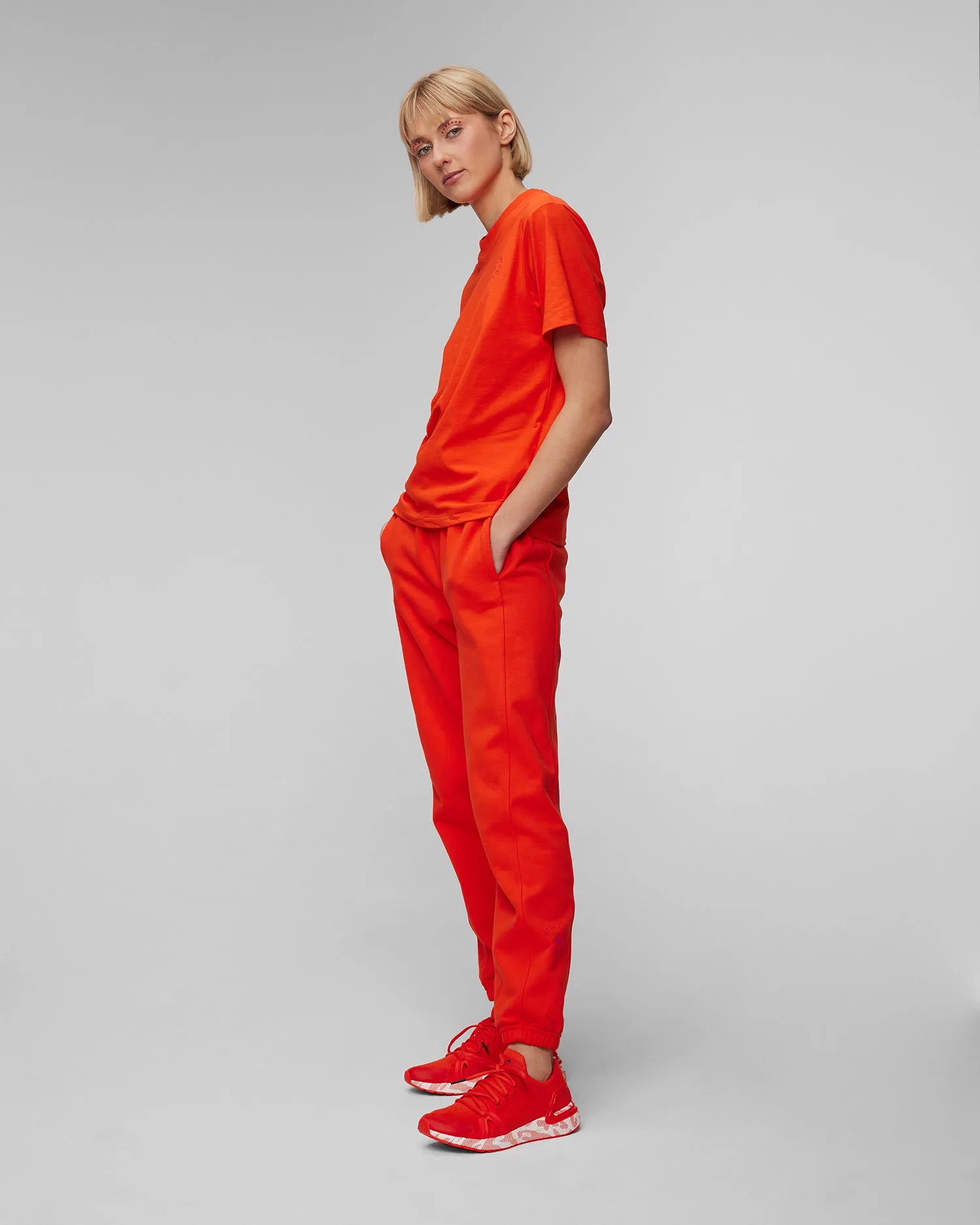 T-shirt arancione da donna Adidas by Stella McCartney ASMC il8015-actora