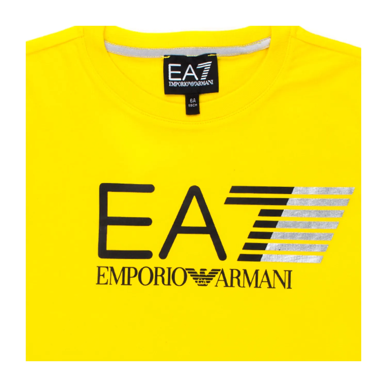 T-Shirt Gialla Ea7 Bambino Teen