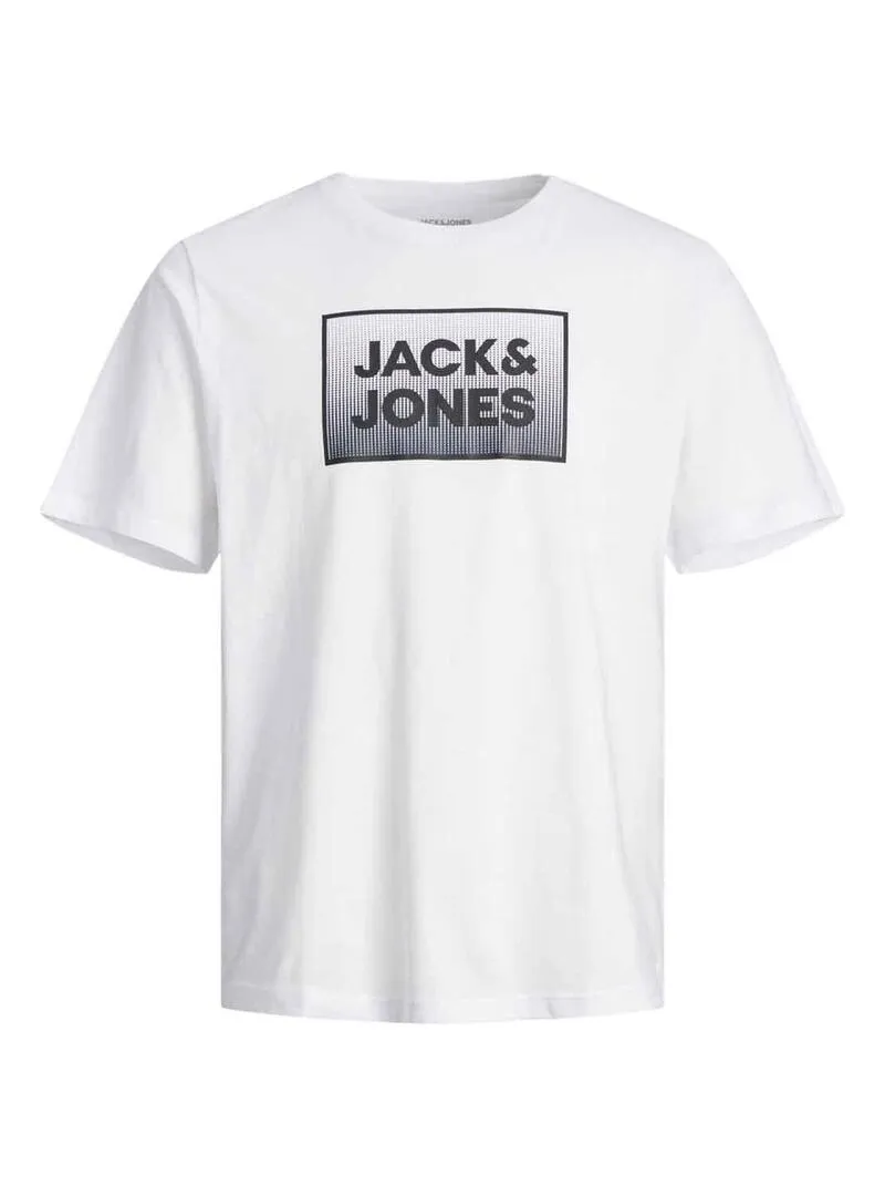 T-Shirt Jack & Jones Acciaio Bianco per Bambino