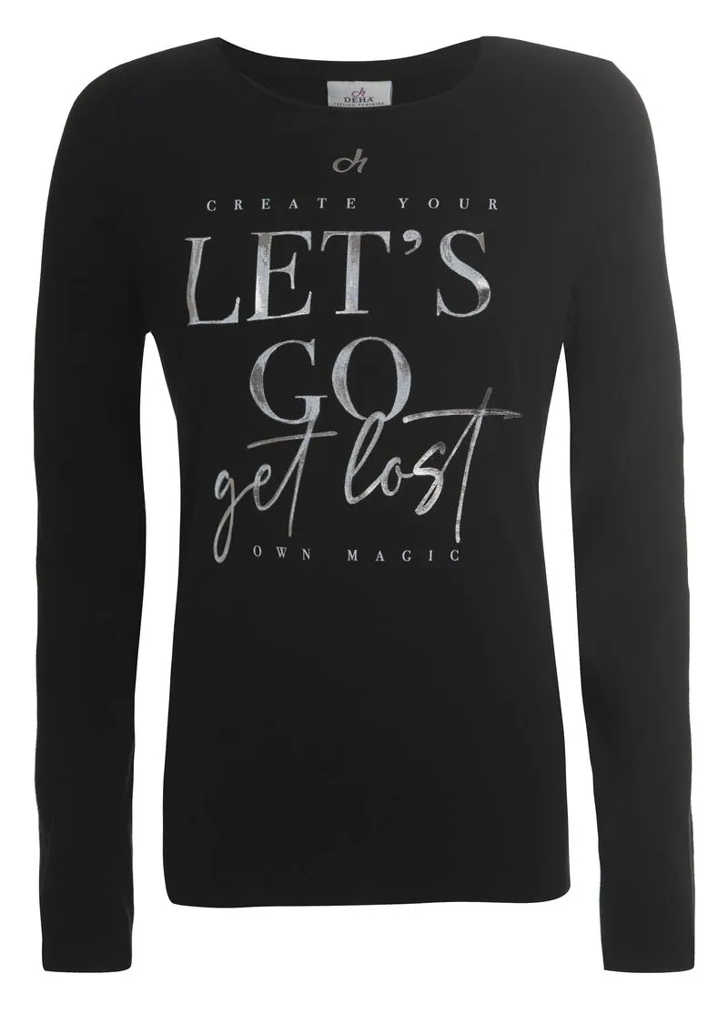T-Shirt manica lunga con stampa 