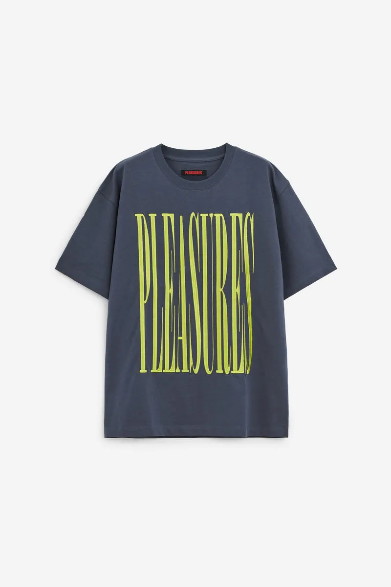 T-Shirt STRETCH HEAVYWEIGHT in cotone blu