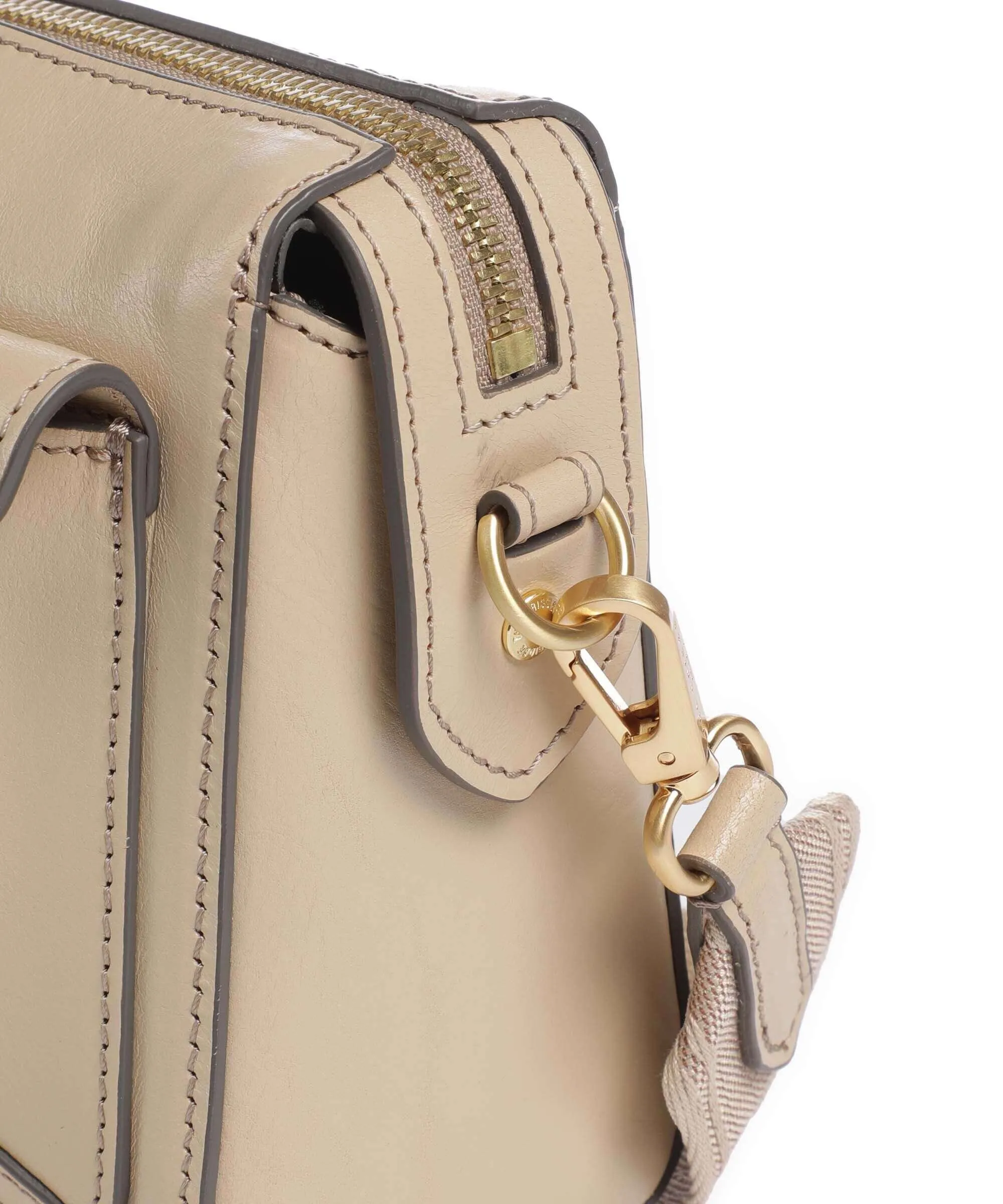  The Bridge Frida Borsa a tracolla pelle di vacchetta finemente grana beige  