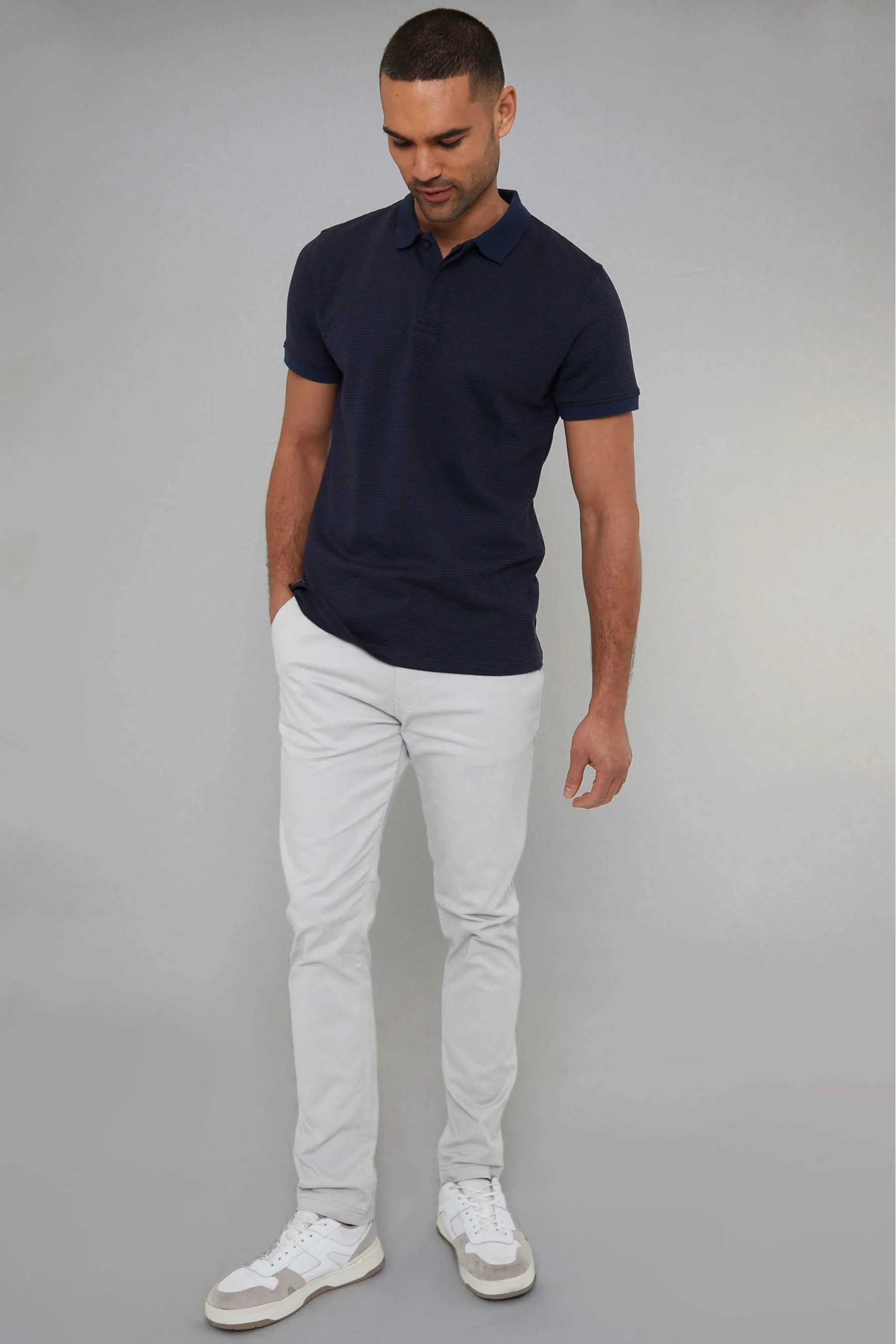 Threadbare - Pantaloni chino elasticizzati Vestibilità attillata / Slim in cotone