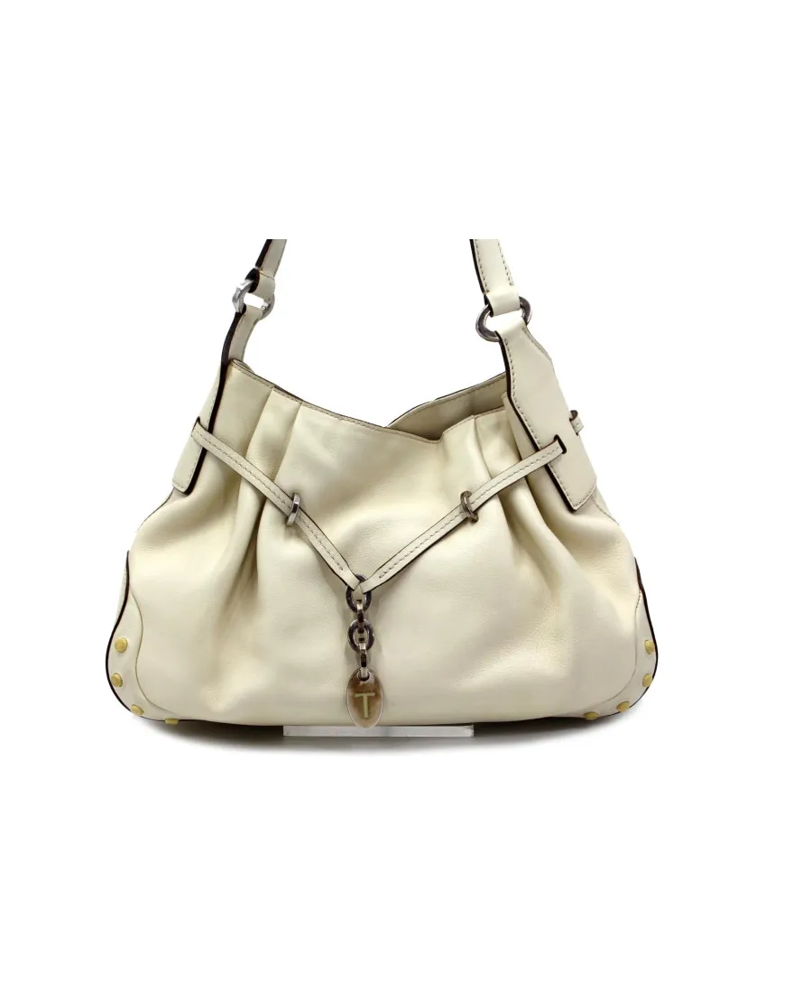 Tod's Shopping Pelle Avorio