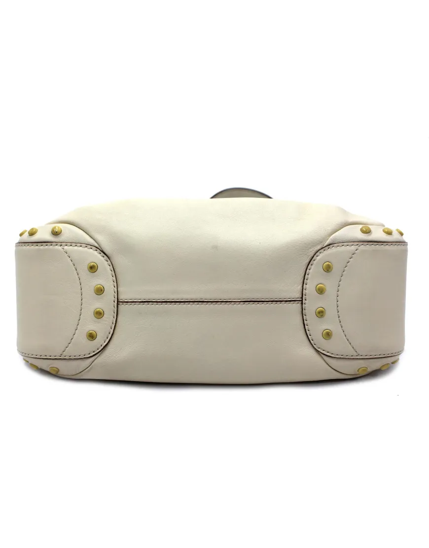 Tod's Shopping Pelle Avorio