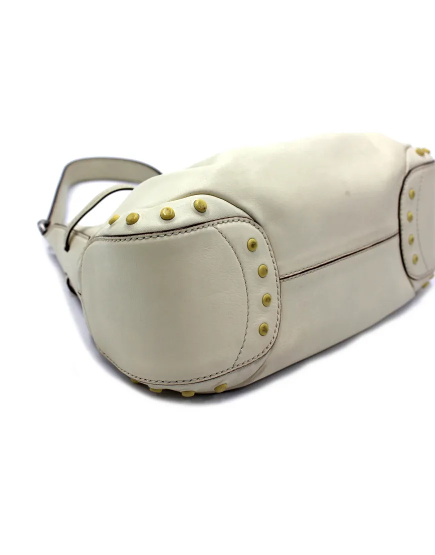 Tod's Shopping Pelle Avorio