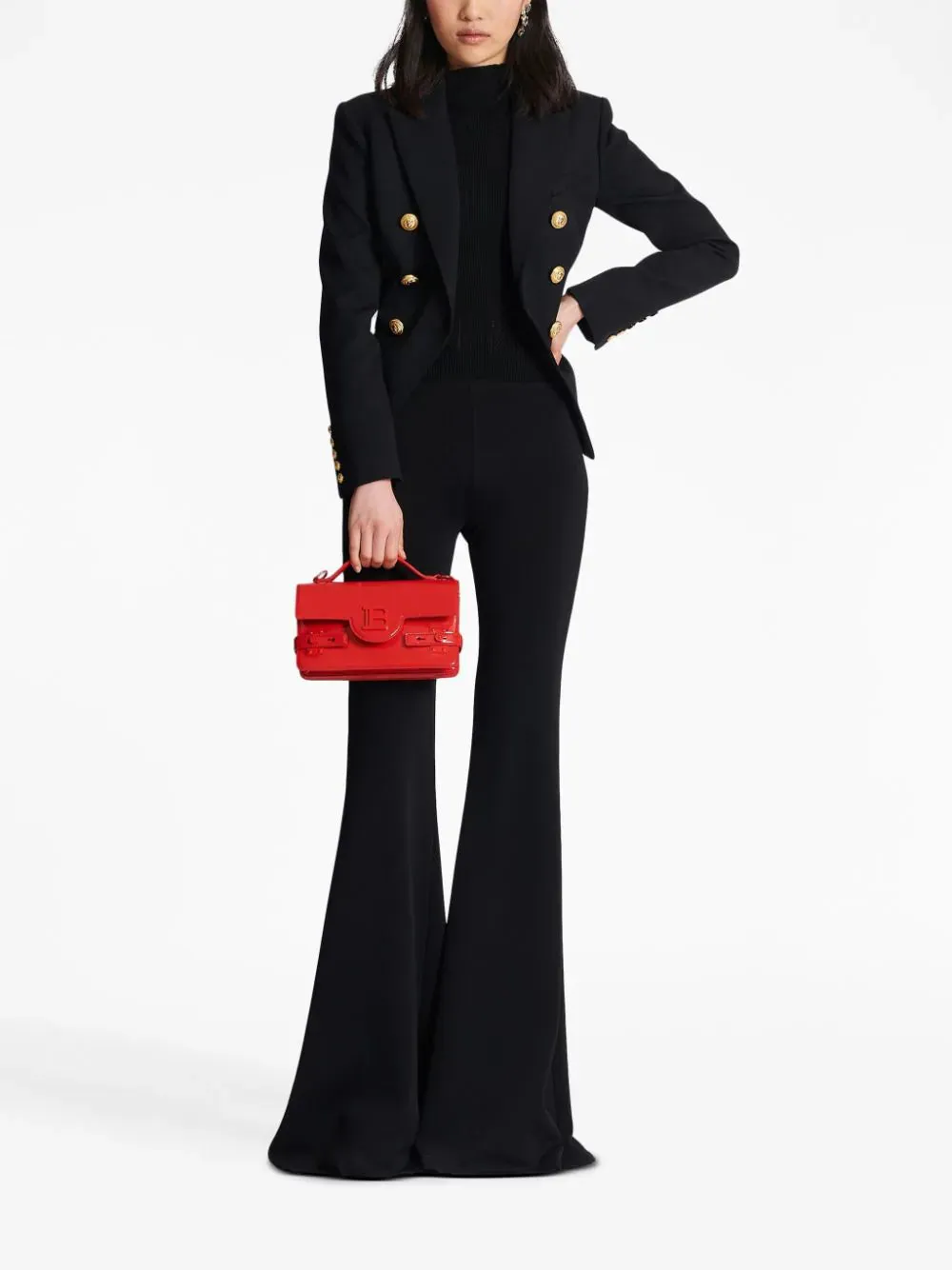 Top in maglia fine a coste