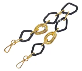 Tracolla con anelli asimmetrici