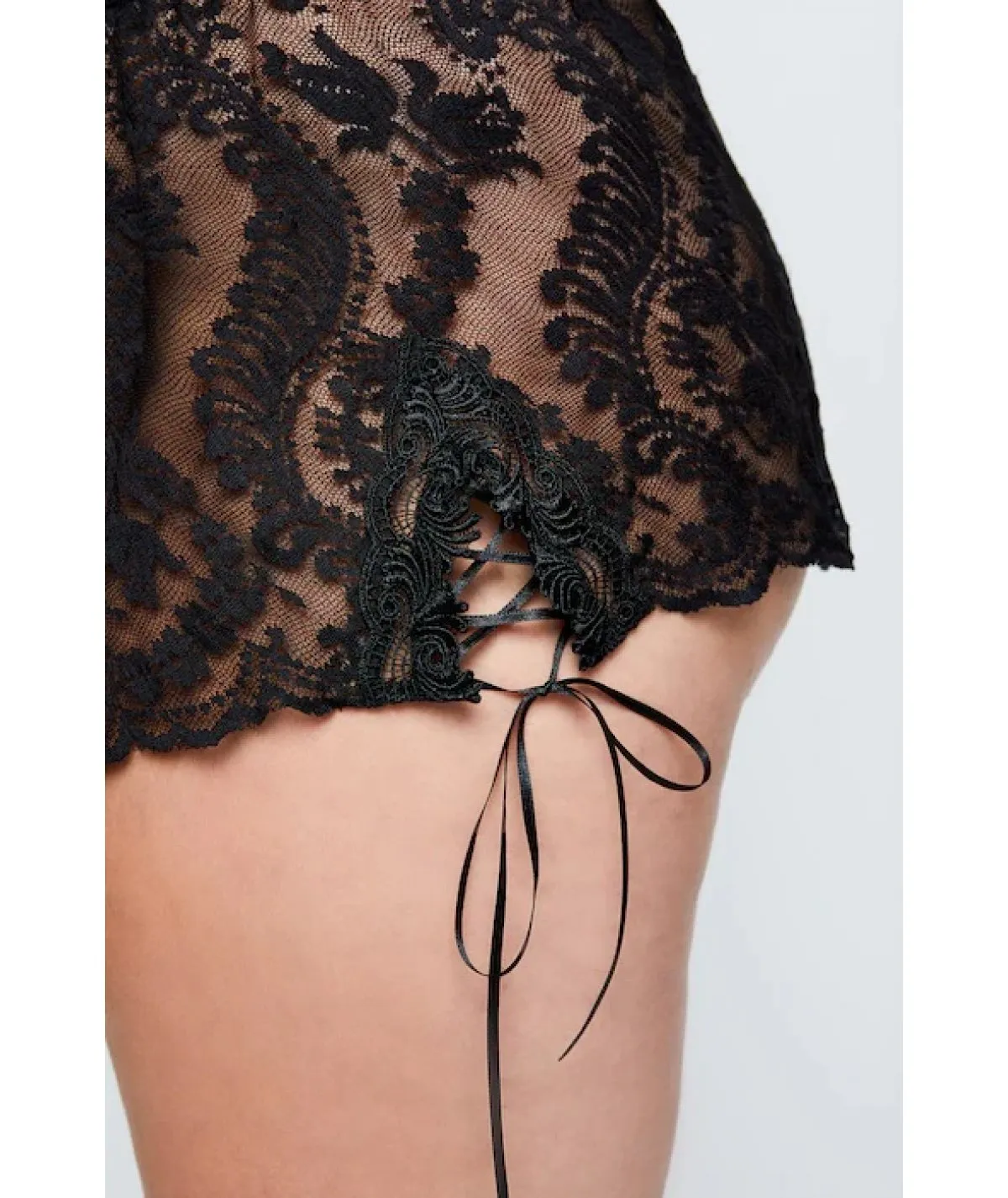 ULLA POPKEN PIGIAMA CURVY IN PIZZO PER DONNA E RAGAZZA TAGLIE COMODE
