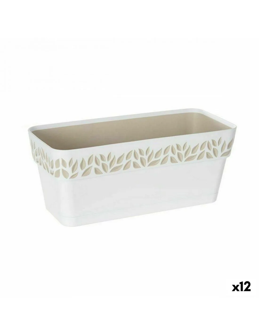 Vaso Autoirrigante Stefanplast Cloe Bianco Plastica 13,3 x 12,3 x 29,3 cm (12 Unità)