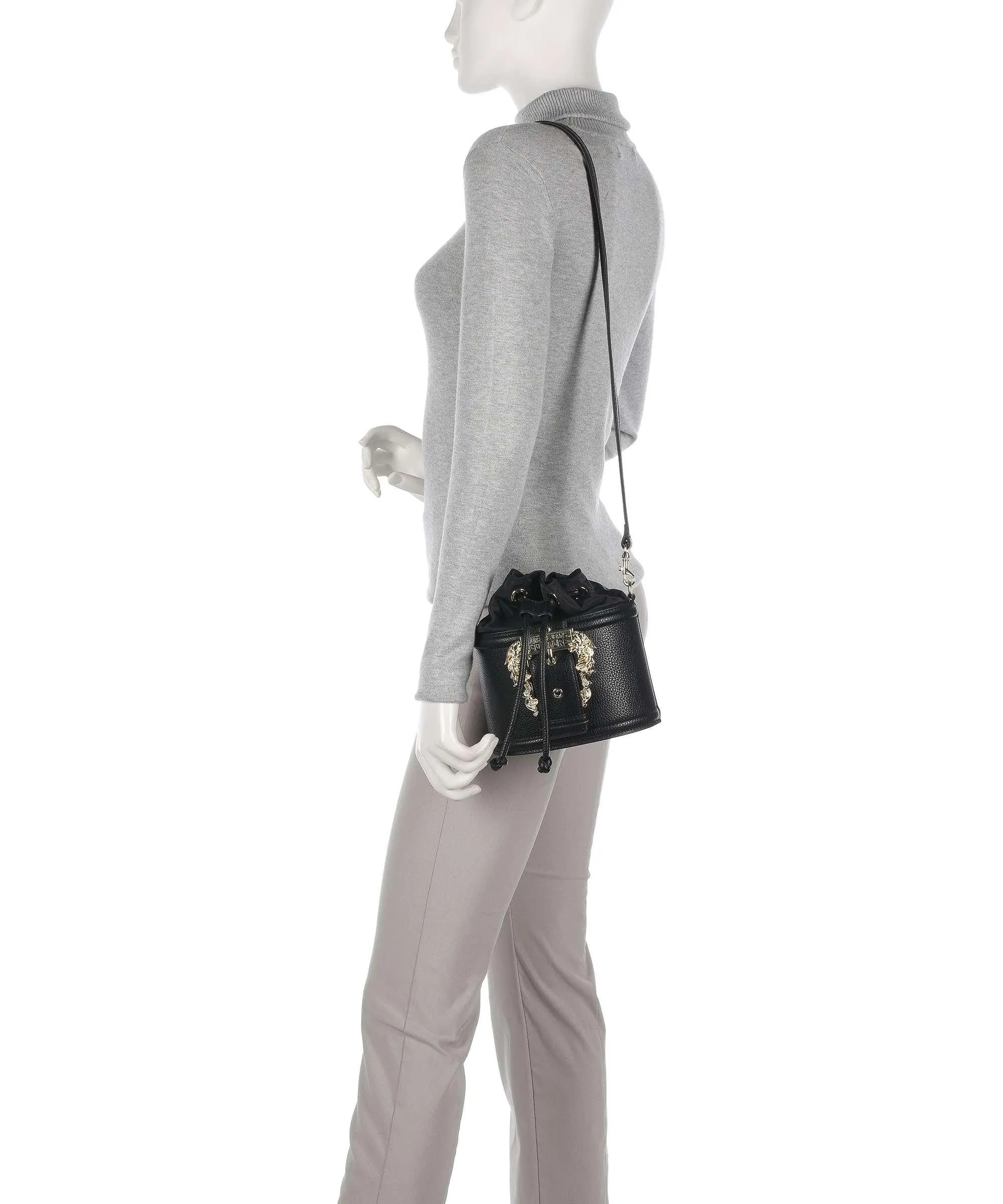  Versace Jeans Couture Couture 01 Borsa a secchiello pelle sintetica nero  