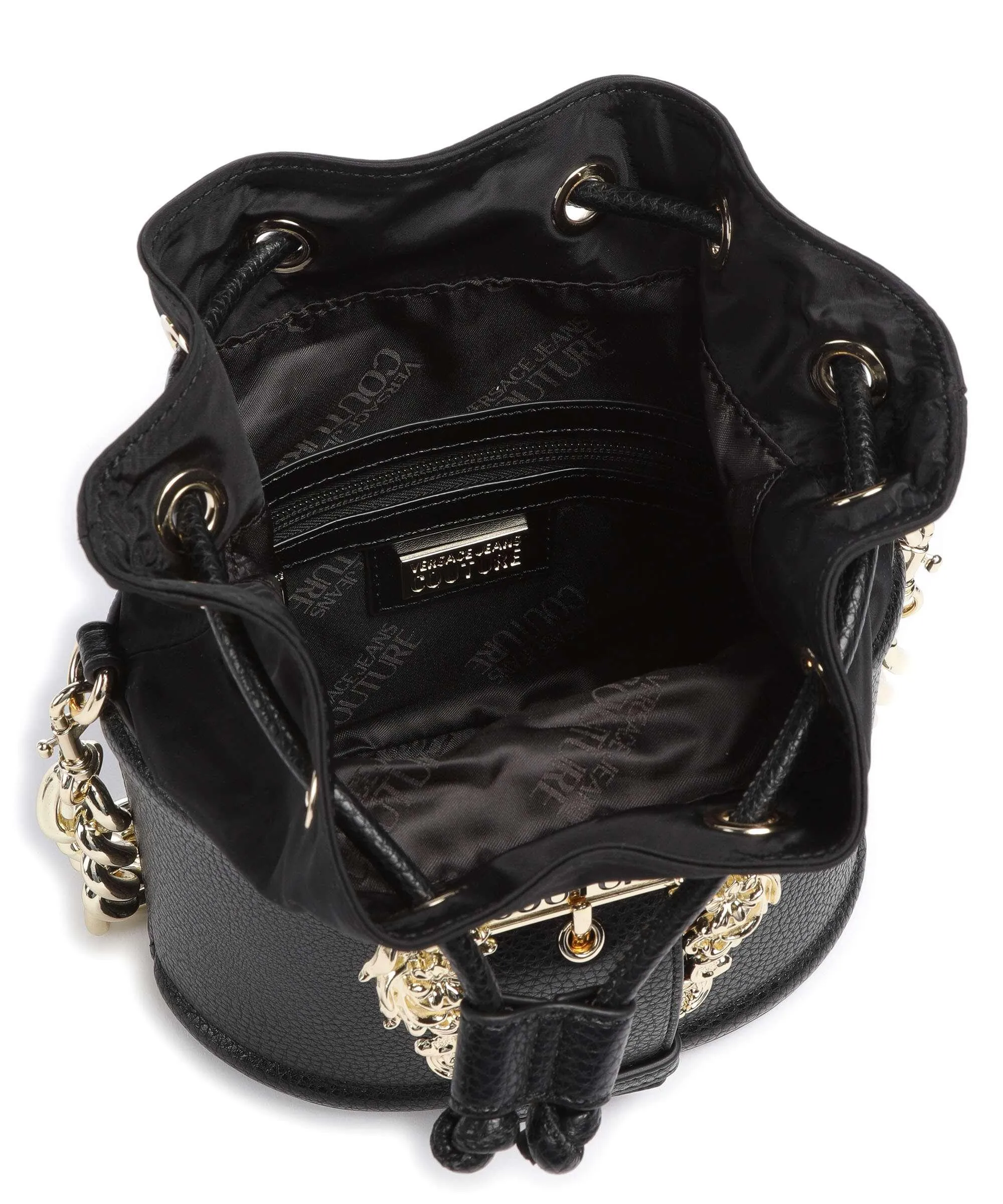  Versace Jeans Couture Couture 01 Borsa a secchiello pelle sintetica nero  