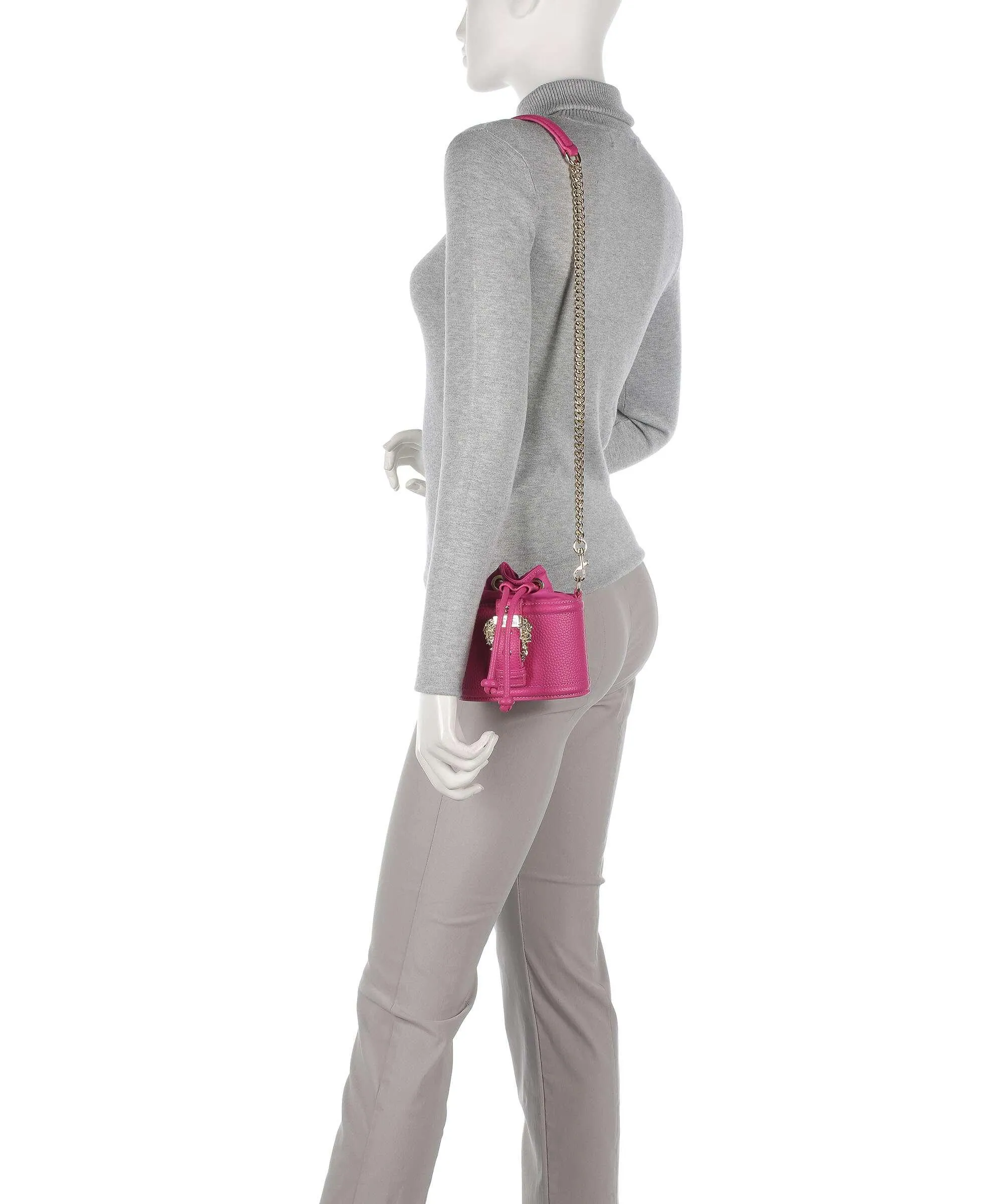  Versace Jeans Couture Couture 01 Borsa a secchiello pelle sintetica pink  