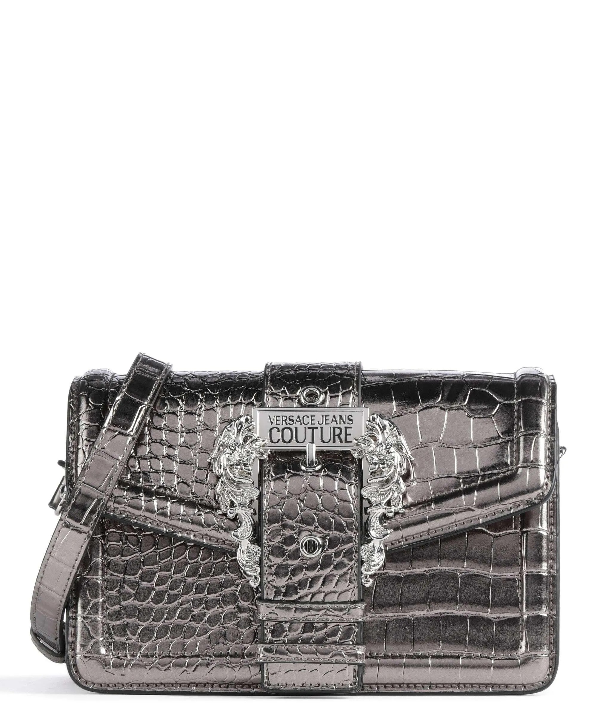  Versace Jeans Couture Couture 01 Borsa a tracolla pelle sintetica argento  