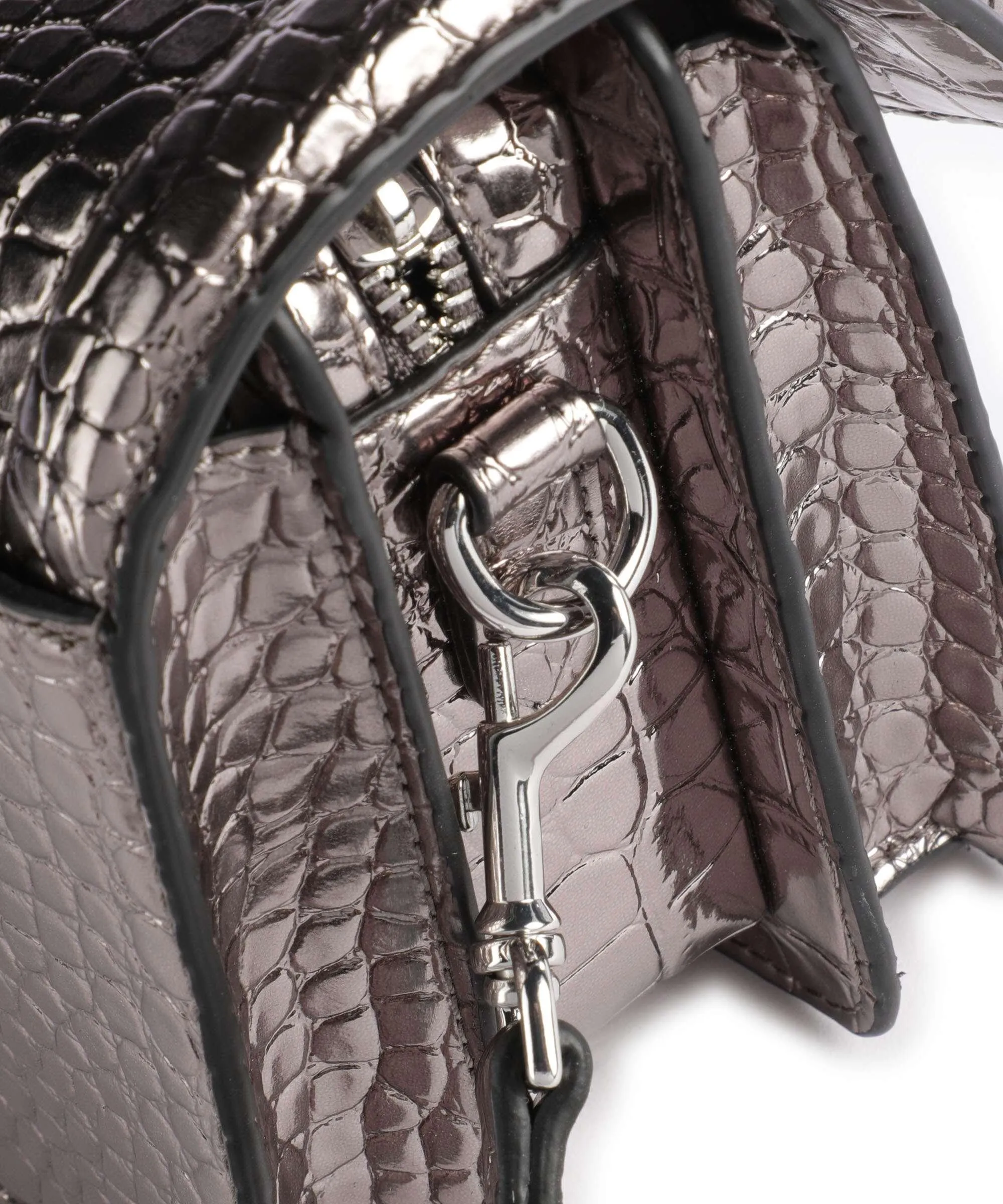  Versace Jeans Couture Couture 01 Borsa a tracolla pelle sintetica argento  