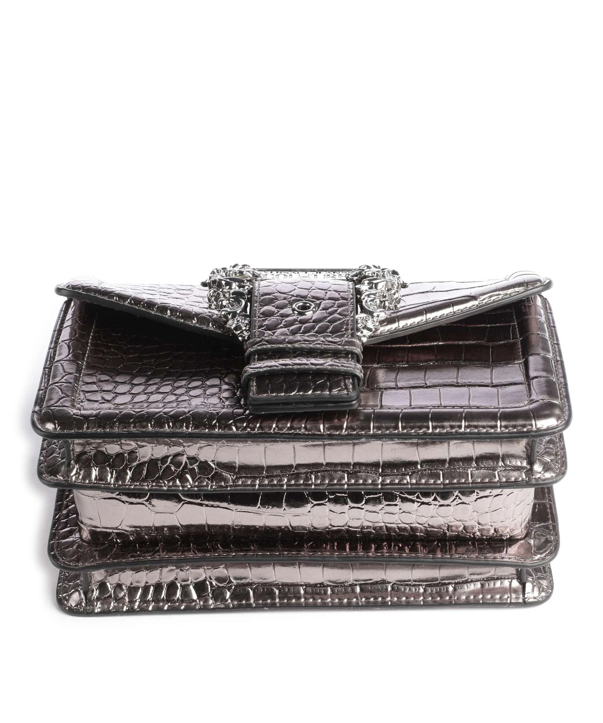  Versace Jeans Couture Couture 01 Borsa a tracolla pelle sintetica argento  