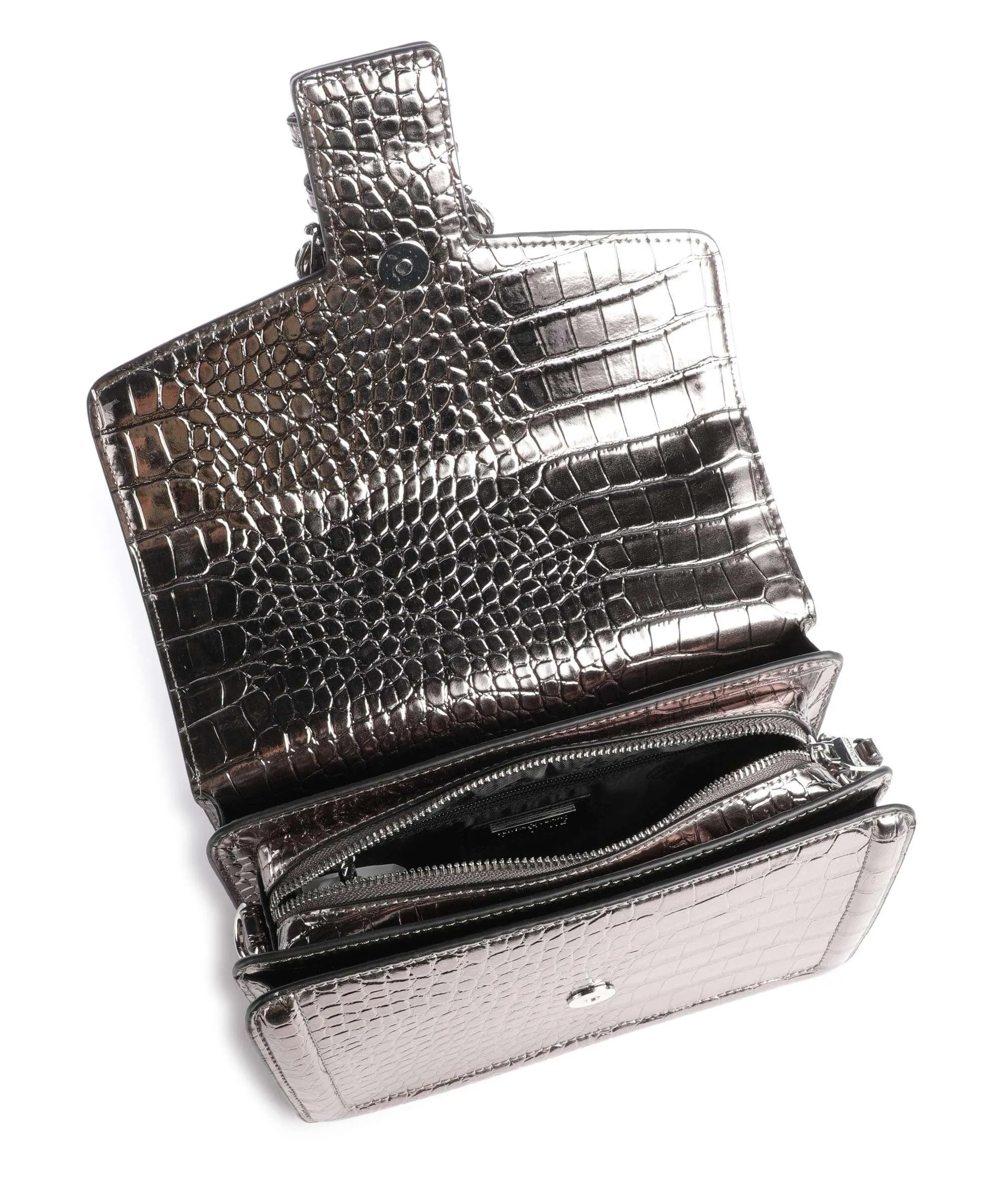  Versace Jeans Couture Couture 01 Borsa a tracolla pelle sintetica argento  