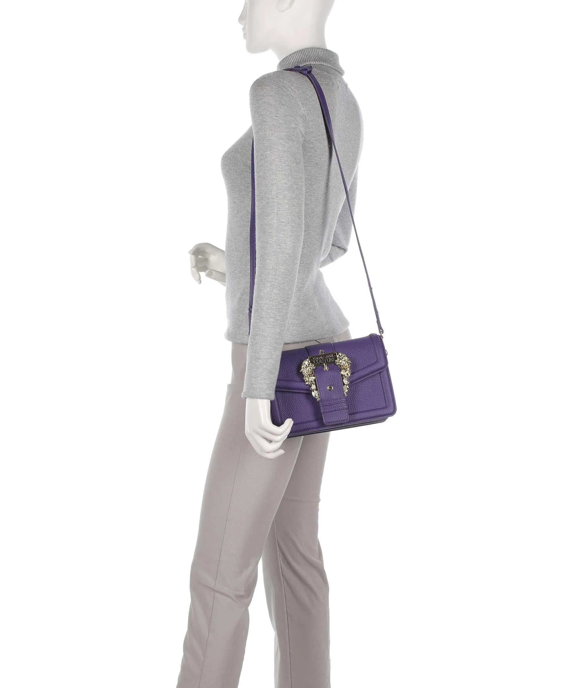  Versace Jeans Couture Couture 01 Borsa a tracolla pelle sintetica viola  