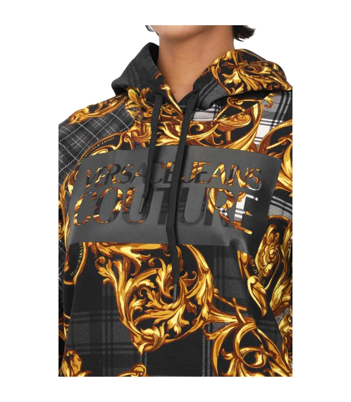 Versace Jeans Couture Donna Felpa Con Cappuccio