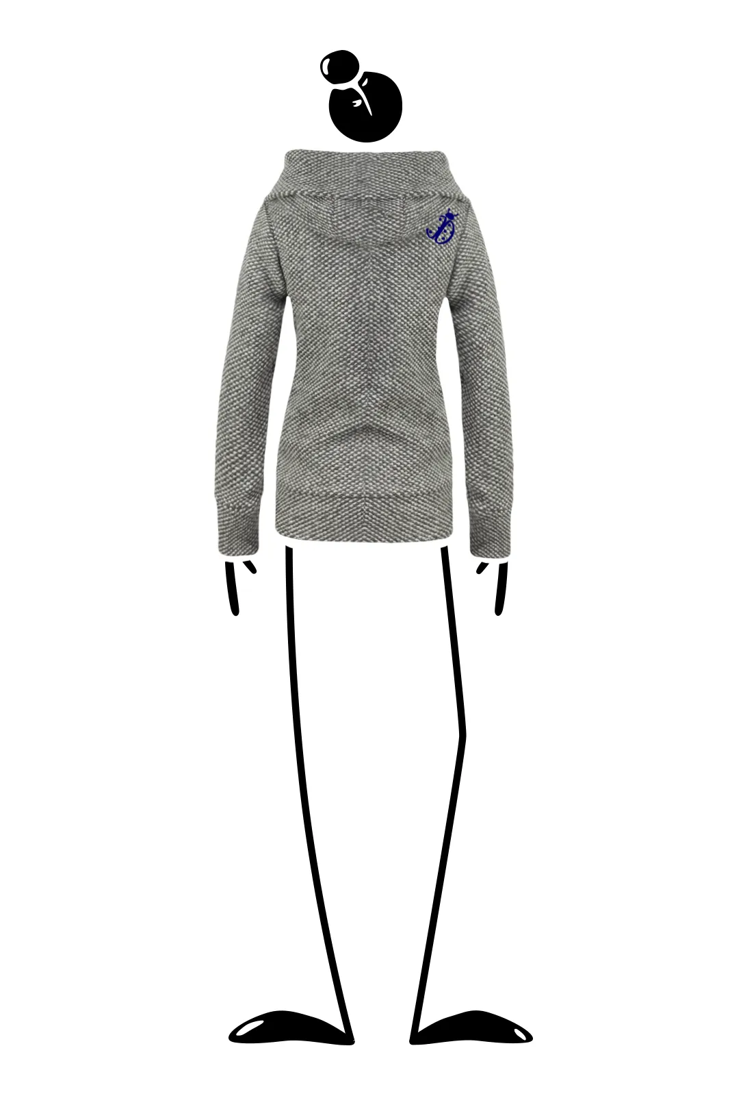 --Veste à capuche en laine Femme “Cocci” ET-