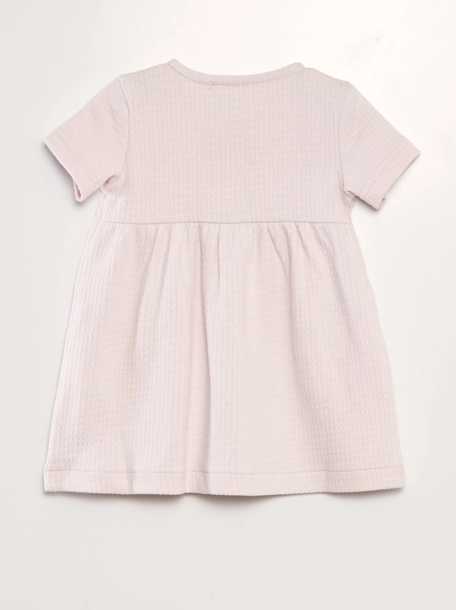 Vestito a nido d'ape - ROSA
