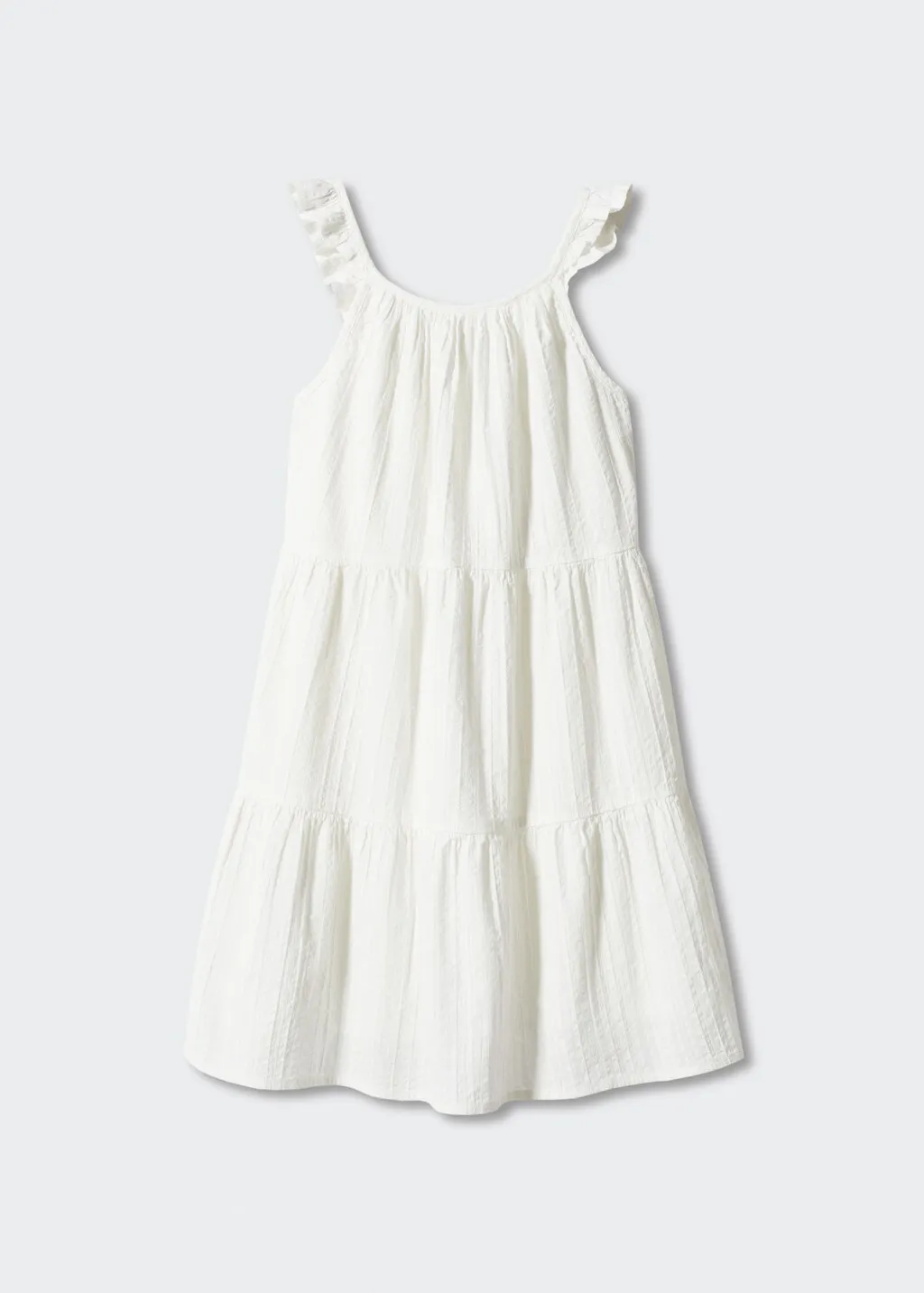 Vestito cotone volant