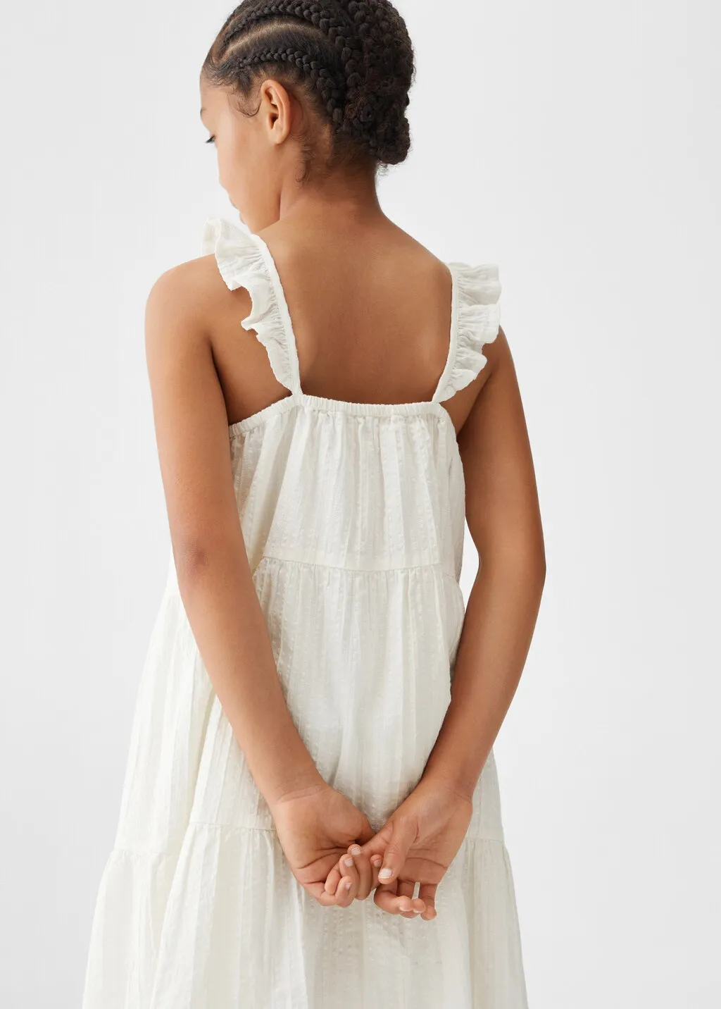 Vestito cotone volant